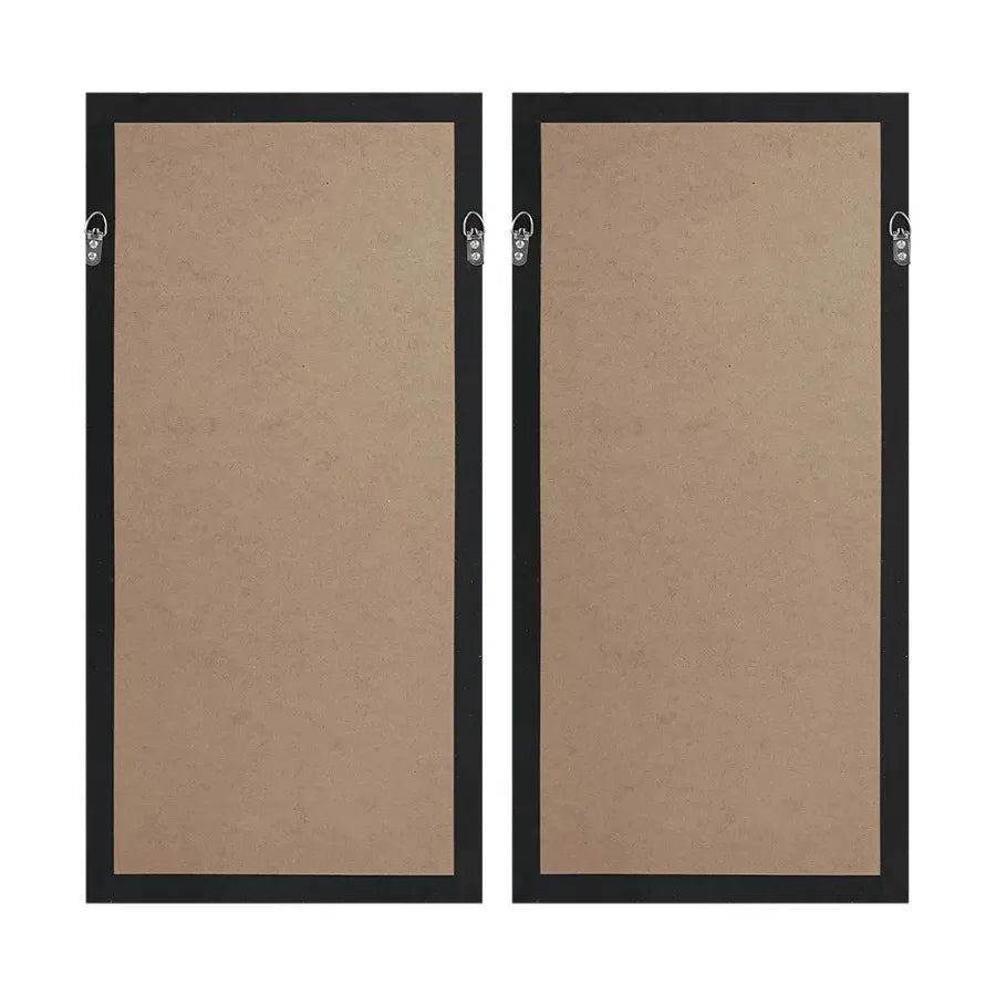 Geometric Rice Paper Panel 2-Piece Shadowbox Wall Decor Set